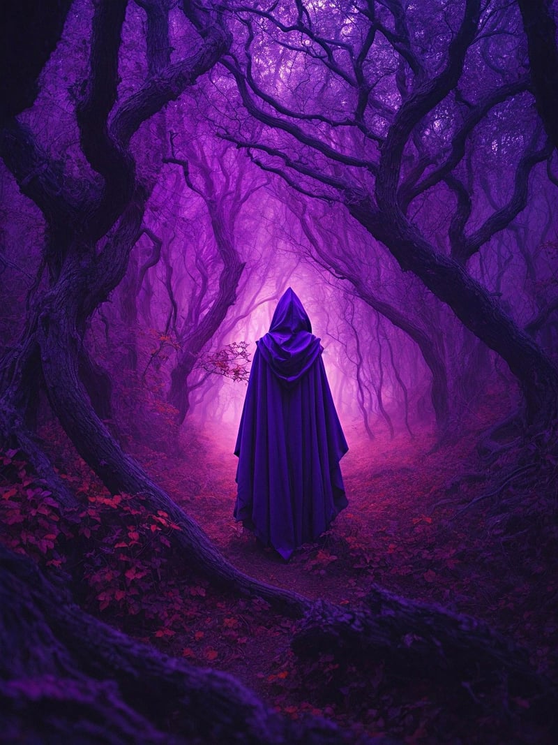 Woman in forest